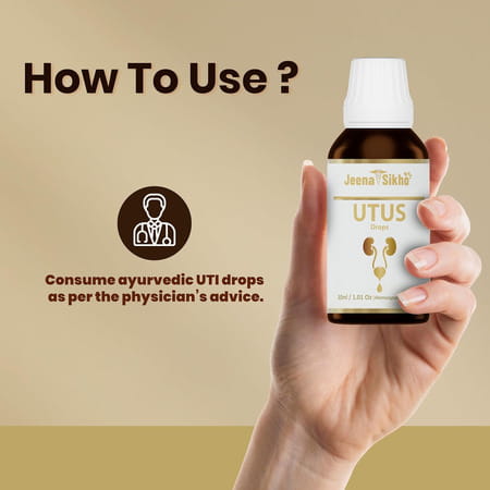 Jeena Sikho Utus Drops | 30 Ml | Uti Drops For Kindey Wellness | Fast & Relief From Uti | 30ml