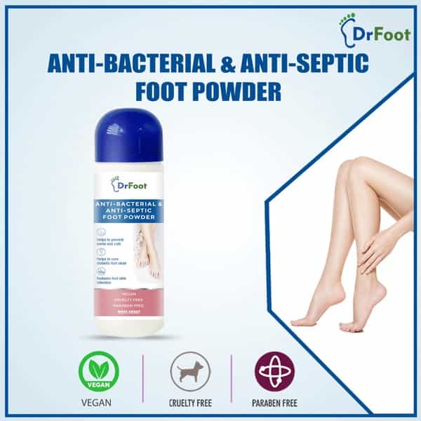 Dr Foot Antibacterial & Antiseptic Foot Powder 100Gm