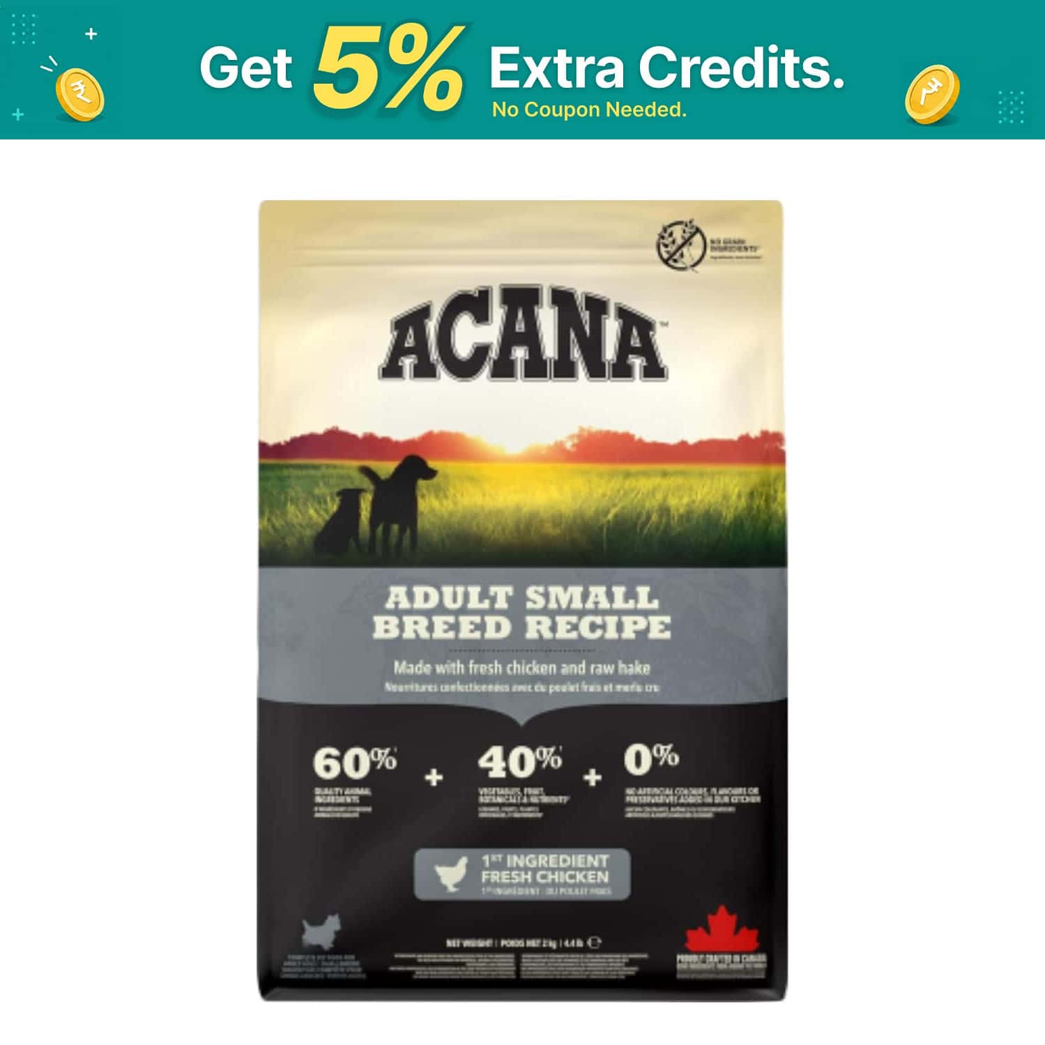 Acana Adult Small Breed Dry Dog Food | Grain Free Dog Food For All Life Stages | 6 Kg