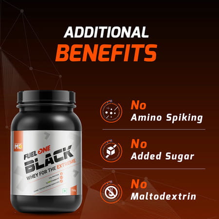 Muscleblaze Fuel One Black With 3 G Creapure & Added Testosterone Blend (Chocolate | 750 G / 1.6 Lb)