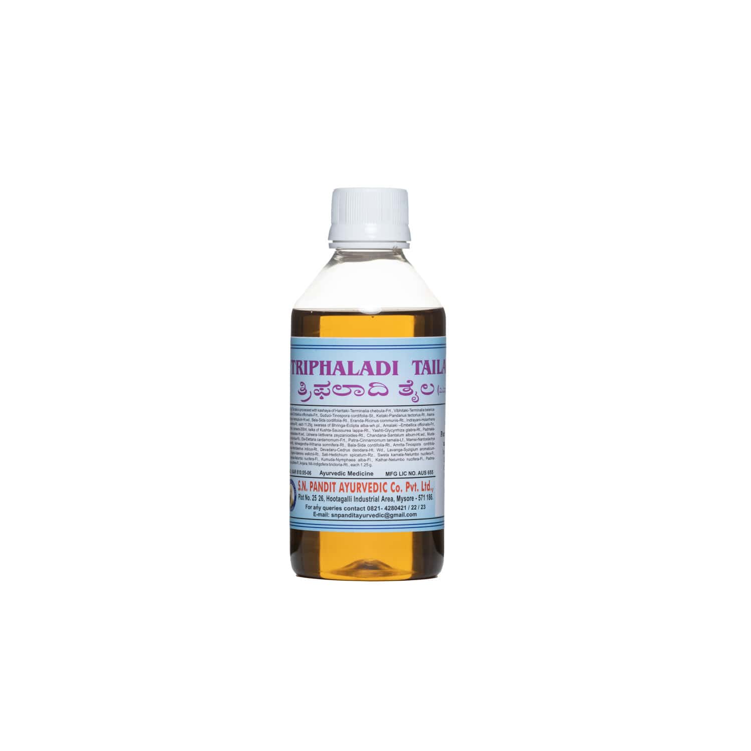 S N Pandit Ayurveda Tripahala Taila - 500ml