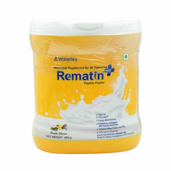 Rematin Plus Vanilla Flavour Powder Jar 400 Gm