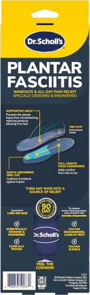 Dr. Scholl Men's Pain Relief Orthotics For Plantar Fasciitis Size 8-13 - 1 Pair