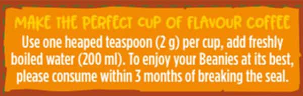 Beanies Flavoured Instant Coffee - Chocolate Orange 50G
