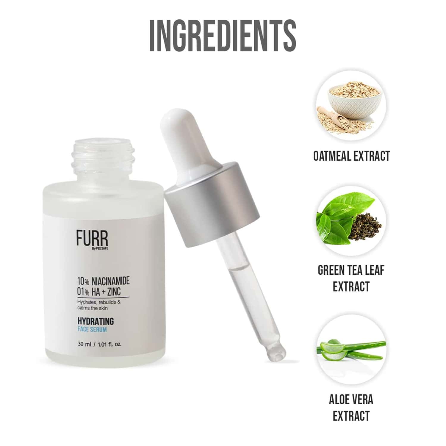 Niacinamide 10 Zinc 1 And Alpha Arbutin 2 Ha Buy PEESAFE FURR 10% NIACINAMIDE+ 1% HYALURONIC ACID+ ZINC FACE SERUM