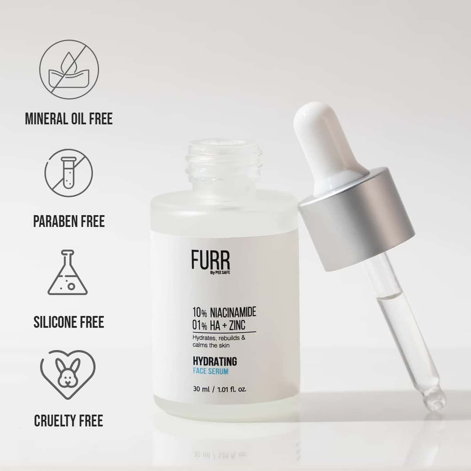 Niacinamide 10 Zinc 1 And Alpha Arbutin 2 Ha Buy PEESAFE FURR 10% NIACINAMIDE+ 1% HYALURONIC ACID+ ZINC FACE SERUM