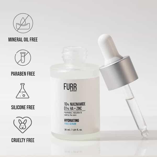 Peesafe Furr 10% Niacinamide+ 1% Hyaluronic Acid+ Zinc Face Serum: 30 Ml