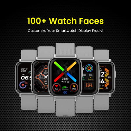Portronics Kronos X1 Por-1435- Smart Wrist Watch Grey