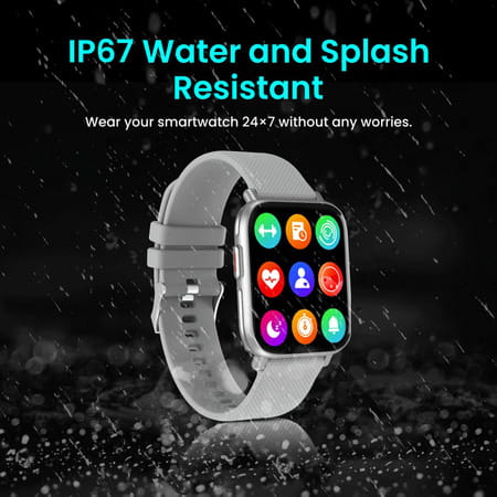Portronics Kronos X1 Por-1435- Smart Wrist Watch Grey