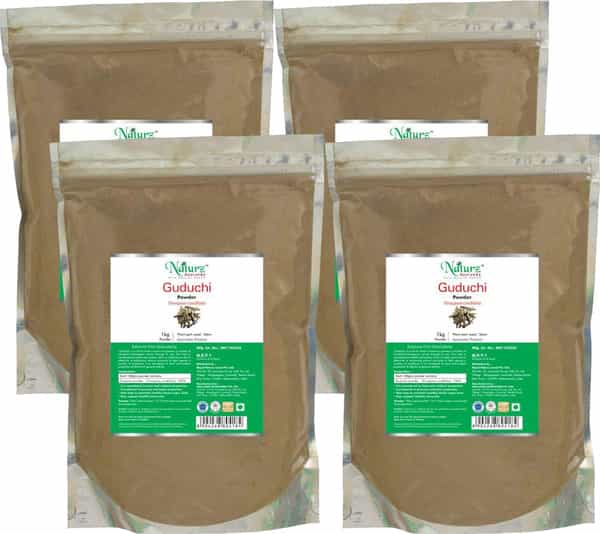 Naturz Ayurveda Guduchi Powder - 1 Kg Powder - Pack Of 4