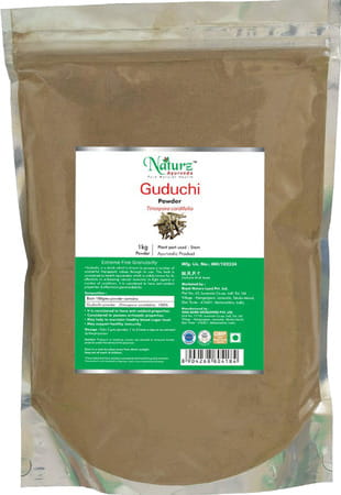 Naturz Ayurveda Guduchi Powder - 1 Kg Powder - Pack Of 4
