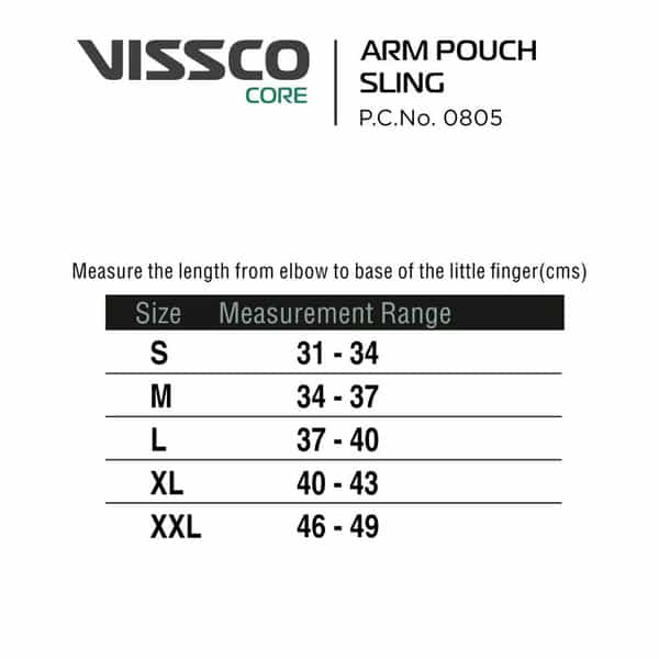 Vissco Core Arm Pouch Sling Small Size Pc No 0805 1 No's