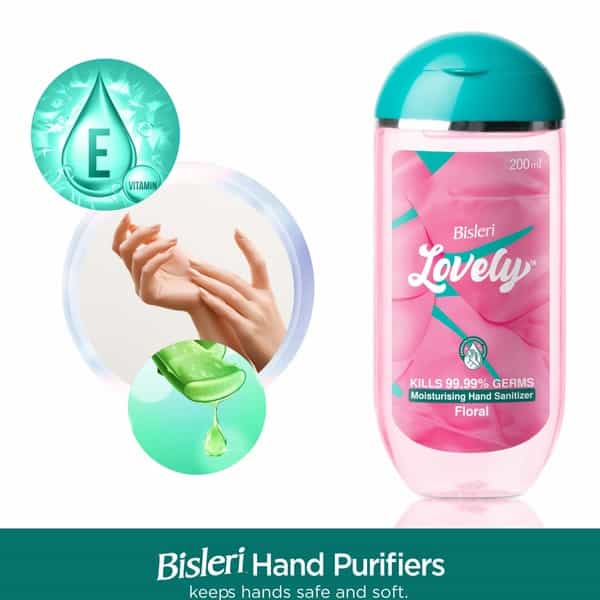 Bisleri Lovely Hand Sanitizer Gel - 200 Ml