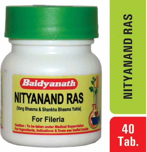 Baidyanath Asli Ayurved Nityanand Ras (40 Tablets) (Pack Of 2)
