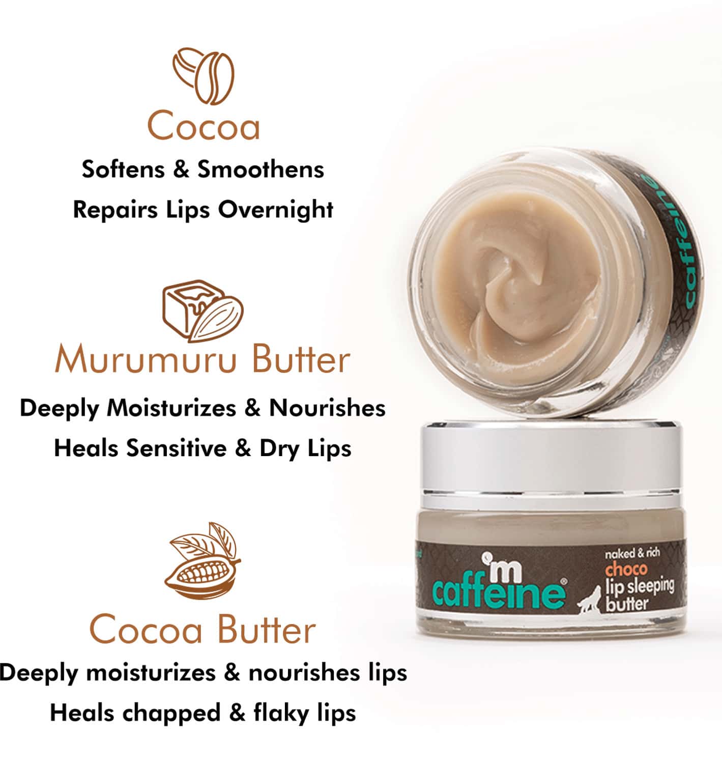 Buy MCAFFEINE CHOCO LIP SLEEPING BUTTER (12GM) Online & Get Upto 60