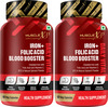 Musclexp Iron + Folic Acid Blood Booster Daily Vital 60 Veg Capsules (Pack Of 2)