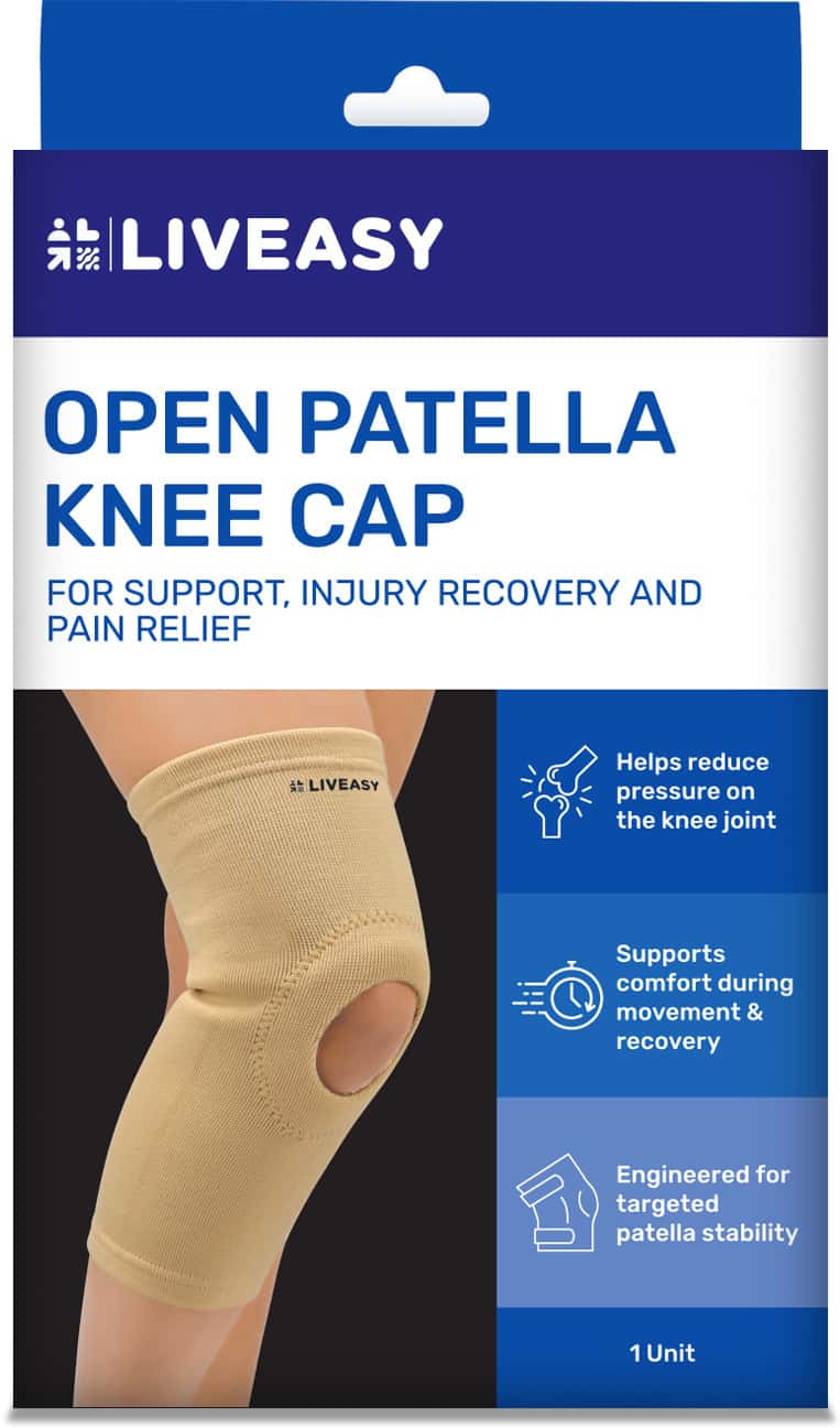 Liveasy Ortho Care Open Patella Knee Cap Large