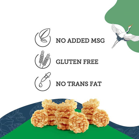 The Harvest Bowl Rice Crunchers/Crackers - Gluten Free - No Transfat - No Added Msg - Wasabi - 120gm