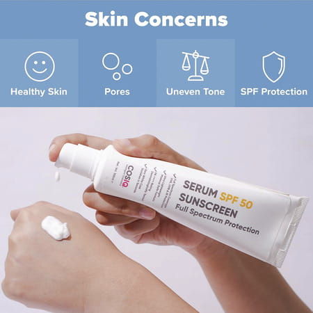 Cos-Iq Outdoor Sunscreen Serum Spf 50 Pa++++ Broad Spectrum 100Ml Uva Uvb And Ir Protection