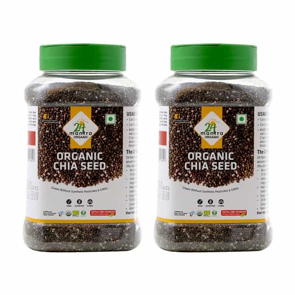 24 Mantra Organic_chia Seeds 350Gm | Pack Of 2