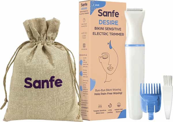 Sanfe Desire Facial Soft Touch Electric Trimmer For Perfect Facial Hair Upto 2 Hours Running Time