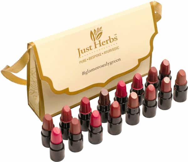 Just Herbs Ayurvedic Lipstick Shade Sampler Kit