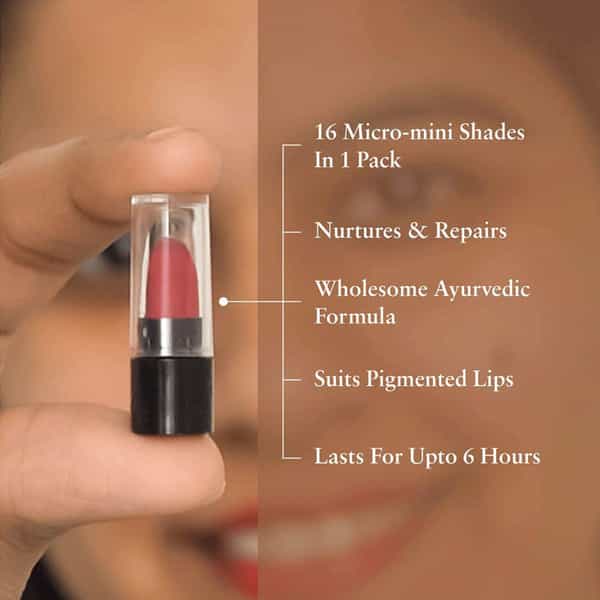 Just Herbs Ayurvedic Lipstick Shade Sampler Kit