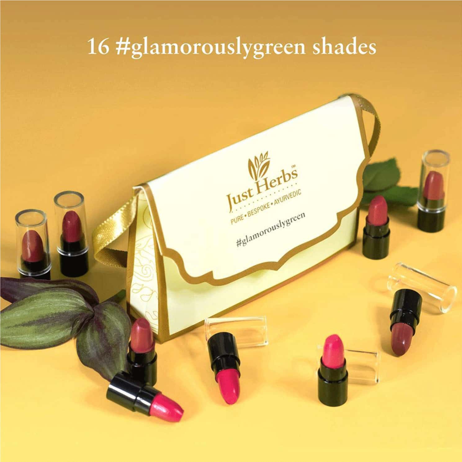 Buy JUST HERBS AYURVEDIC LIPSTICK SHADE SAMPLER KIT Online & Get Upto