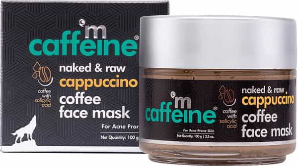 Mcaffeine Anti Acne Cappuccino Coffee Face Mask - Clay Face Pack With Salicylic Acid For Oil Control
