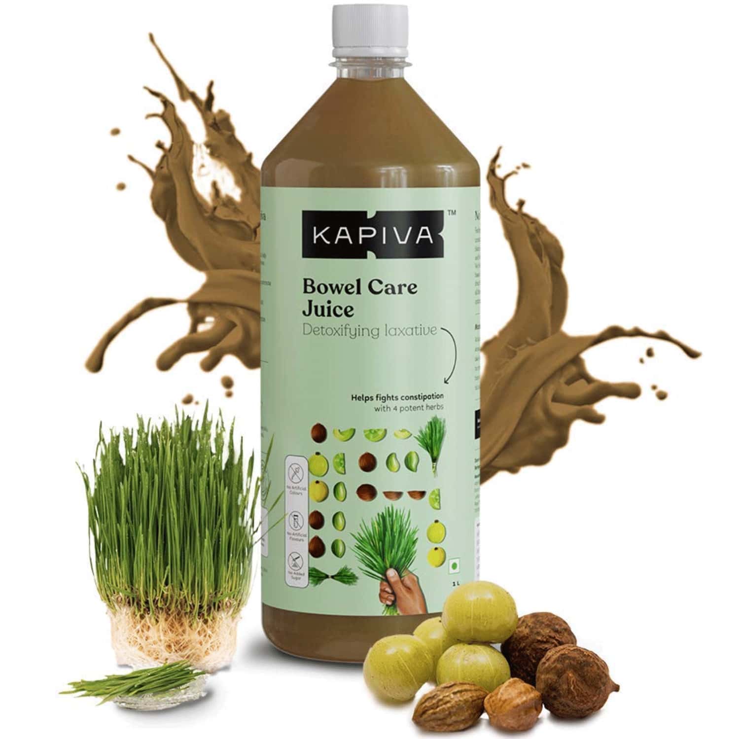 Kapiva Bowel Care Juice 1l | Power Of Triphala And Wheatgrass To Fight Constipation |Detoxification