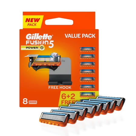 Gillette Fusion Power 5 Shaving Blades Pack Of 8