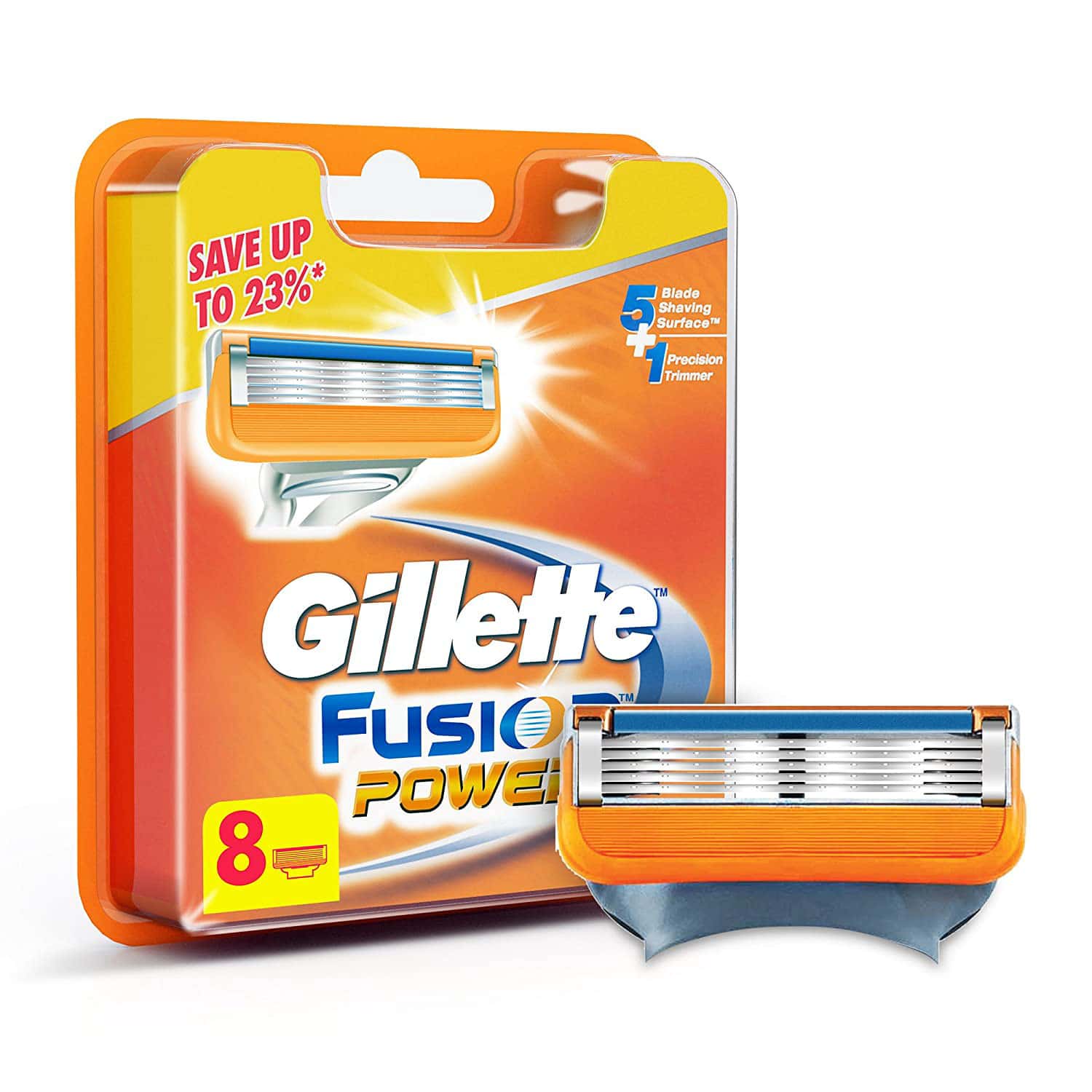 Buy Gillette Fusion Power Shaving Blades Pack Of 8 Online at Flat 18