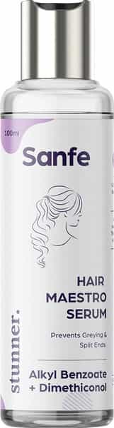 Sanfe Stunner Dimethiconol Hair Maestro Serum For Grey Hair & Split Ends Control -100 Ml