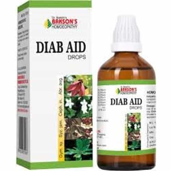 Baksons Homoeopathy Diab Aid Drops Pack Of 2 30 Ml