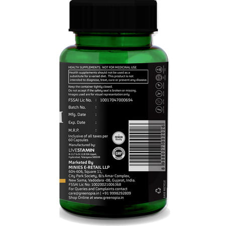 Greenopia Magnesium Glycinate With Zinc Picolinate | 60 Vegetarian Capsules