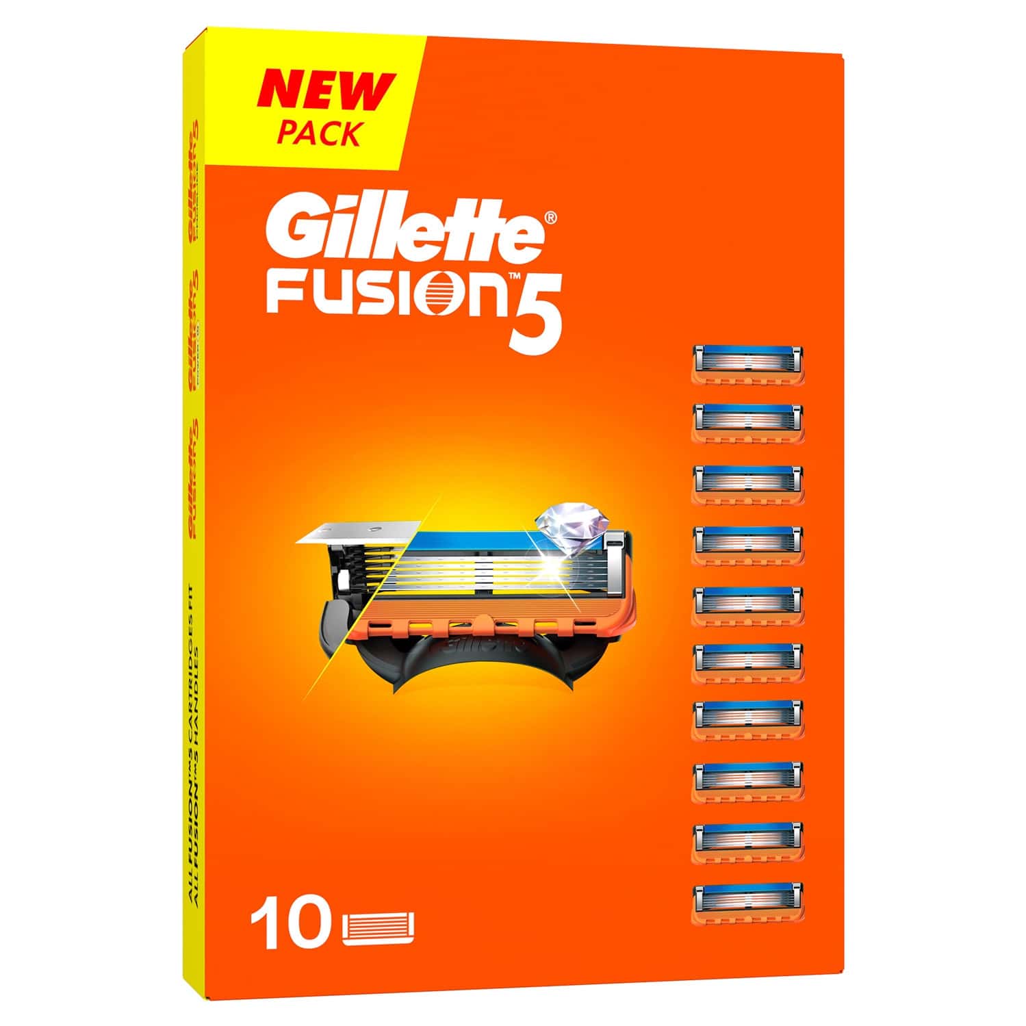 Gillette Fusion 5 Shaving Blades Pack Of 10