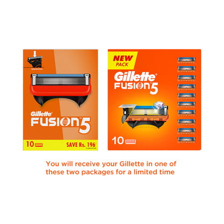 Gillette Fusion 5 Shaving Blades Pack Of 10