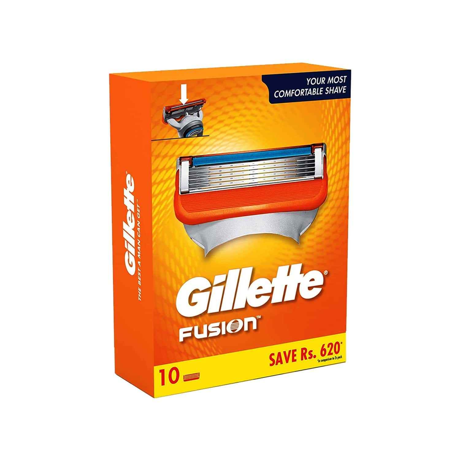 Buy Gillette Fusion Shaving Blades Pack Of 10 Online & Get Upto 60 OFF