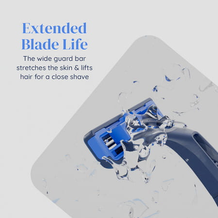 Letsshave Pro 2 Plus Disposable Razor (Pack Of 15+3 Free)