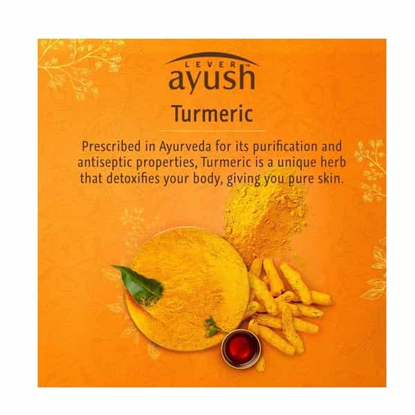 Lever Ayush Purifying Turmeric Soap 4X100 Gm