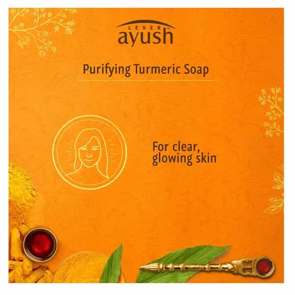 Lever Ayush Purifying Turmeric Soap 4X100 Gm