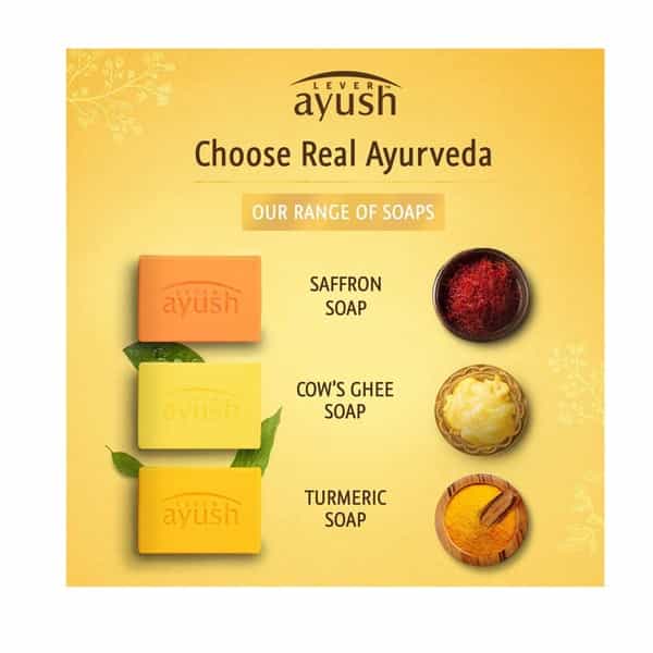 Lever Ayush Purifying Turmeric Soap 4X100 Gm