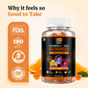 Healthbest Teens Vitamin C & Zinc Gummies For Daily Glow & Energy |Orange Flavour| 30 Gummies