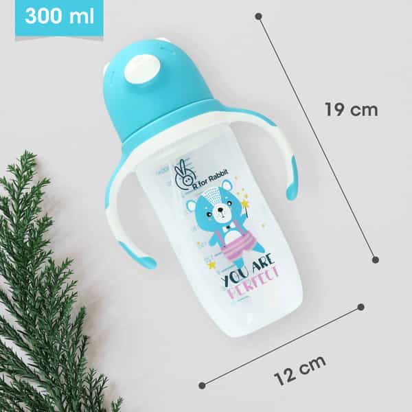 R For Rabbit Baloo Baby Straw Sipper Blue
