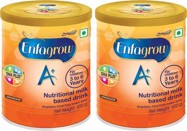 Enfagrow A+ Nutritional Milk Powder For Children (3+ Years) Chocolate 400G - Pack Of 2