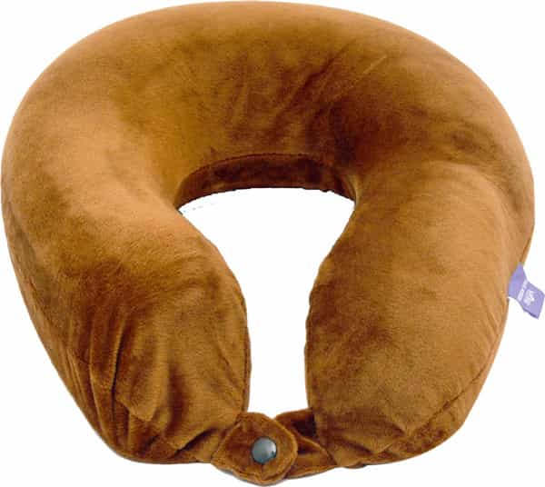 Viaggi Memory Foam Travel Neck Rest - Brown