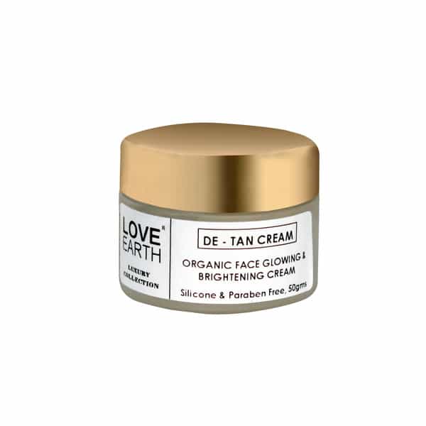 Love Earth De-Tan Moisturizing Cream With Aloe Vera & Sandalwood Extract 50Gm