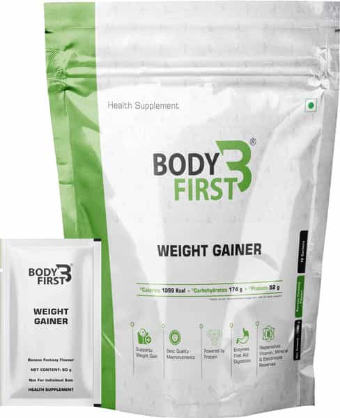 Bodyfirst Weight Gainer With Multi Vitamins And Minerals Banana Fantas