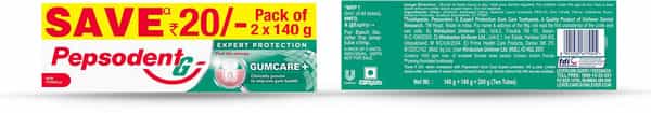 Pepsodent Expert Protection Gum Care Toothpaste - 280 Gm (140+140)