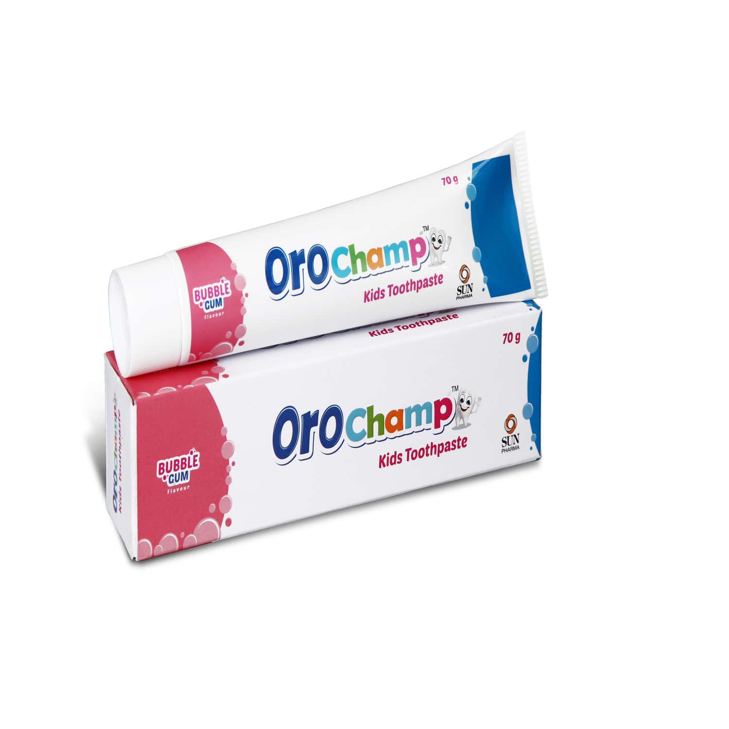 Orochamp Bubble Gum Flavour Kids Toothpaste 70 Gm